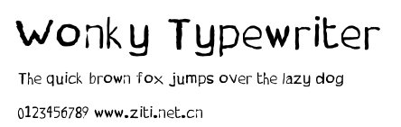 Wonky Typewriter.ttf字體轉換器圖片