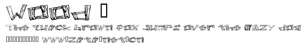 Wood 2.ttf字體轉換器圖片