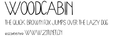 WoodCabin.ttf字體轉換器圖片