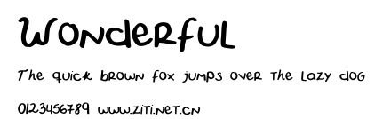 Wonderful.ttf字體轉換器圖片
