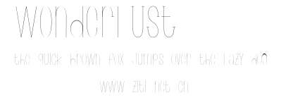 Wonderlust.ttf字體轉換器圖片