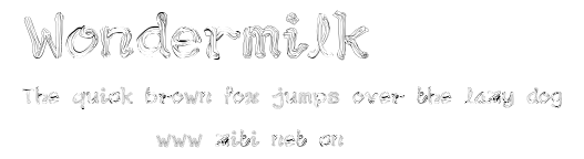 Wondermilk.ttf字體轉換器圖片