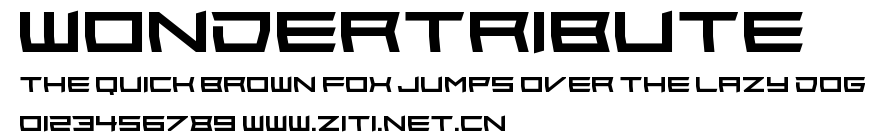 Wondertribute.otf字體轉換器圖片