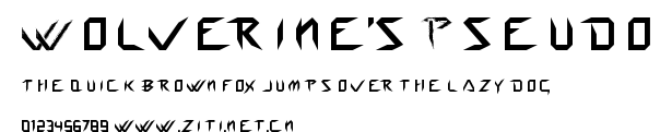 Wolverine's Pseudo.ttf字體轉換器圖片