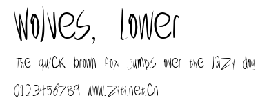 Wolves, Lower.ttf字體轉換器圖片