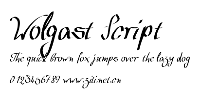 Wolgast Script.ttf字體轉換器圖片