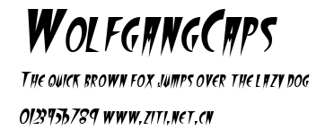 WolfgangCaps.ttf字體轉換器圖片