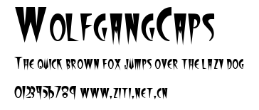 WolfgangCaps.ttf字體轉換器圖片