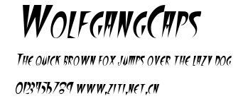 WolfgangCaps.ttf字體轉換器圖片