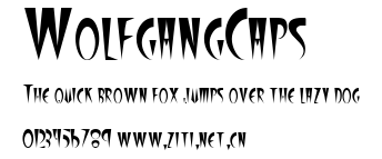WolfgangCaps.ttf字體轉換器圖片