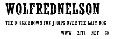WolfredNelson.ttf字體轉換器圖片