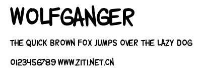 Wolfganger.otf字體轉換器圖片