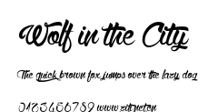 Wolf in the City.otf字體轉換器圖片