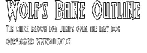 Wolf's Bane Outline.ttf字體轉換器圖片