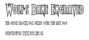 Wolf's Bane Engraved.ttf字體轉換器圖片