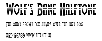 Wolf's Bane Halftone.ttf字體轉換器圖片