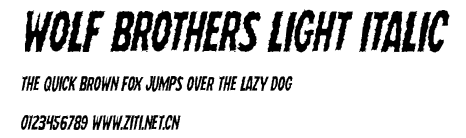 Wolf Brothers Light Italic.ttf