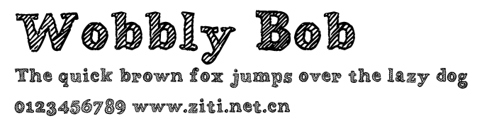 Wobbly Bob.ttf字體轉換器圖片