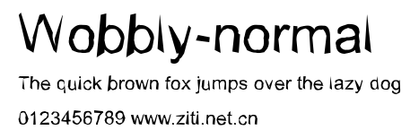 Wobbly-normal.ttf字體轉換器圖片
