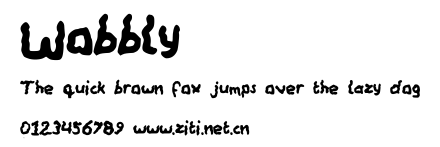 Wobbly.ttf字體轉換器圖片