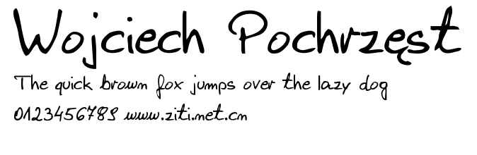 Wojciech Pochrzęst.ttf字體轉換器圖片