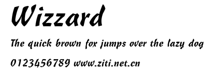 Wizzard.ttf字體轉換器圖片