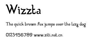 Wizzta.ttf字體轉換器圖片