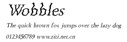 Wobbles.ttf字體轉換器圖片