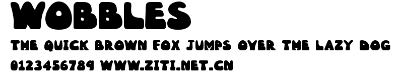 Wobbles.ttf字體轉換器圖片