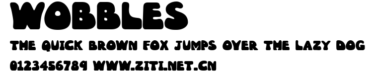 Wobbles.ttf字體轉換器圖片