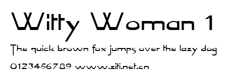 Witty Woman 1.ttf字體轉換器圖片