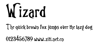 Wizard.ttf字體轉換器圖片