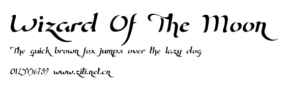 Wizard Of The Moon.ttf字體轉換器圖片
