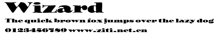 Wizard.ttf字體轉換器圖片