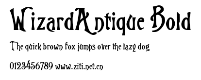 WizardAntique Bold.ttf字體轉換器圖片
