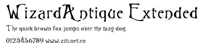 WizardAntique Extended.ttf字體轉換器圖片