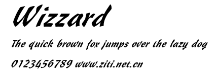 Wizzard.ttf字體轉換器圖片