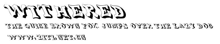Withered 2.ttf字體轉換器圖片