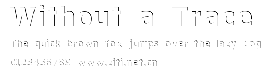 Without a Trace.ttf字體轉換器圖片