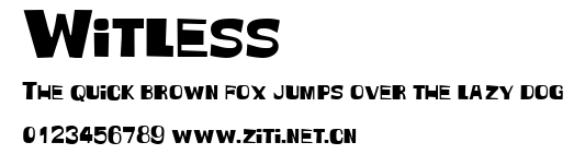 Witless.ttf字體轉換器圖片