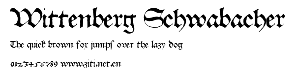 Wittenberg Schwabacher.ttf字體轉換器圖片