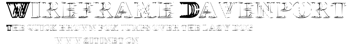 Wireframe Davenport.ttf字體轉換器圖片