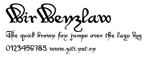 WirWenzlaw.ttf字體轉換器圖片