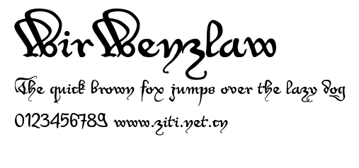 WirWenzlaw.ttf字體轉換器圖片