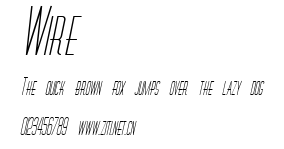 Wire.ttf字體轉換器圖片