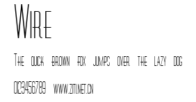 Wire.ttf字體轉換器圖片