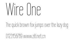 Wire One.ttf字體轉換器圖片