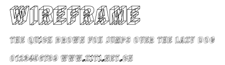 Wireframe.ttf字體轉換器圖片