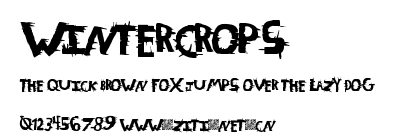 WinterCrops.ttf字體轉換器圖片