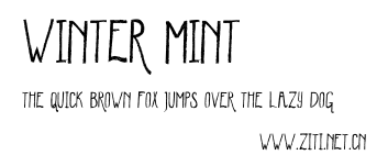 Winter Mint.otf字體轉換器圖片